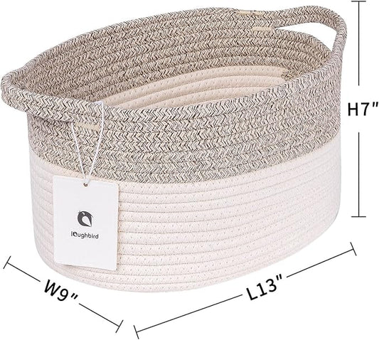 Medium and Large Woven Basket//With Handle, Used - Image 2