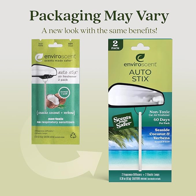 Enviroscent Non-Toxic Car Air Freshener Natural Car Air Freshener | Essential - Image 6