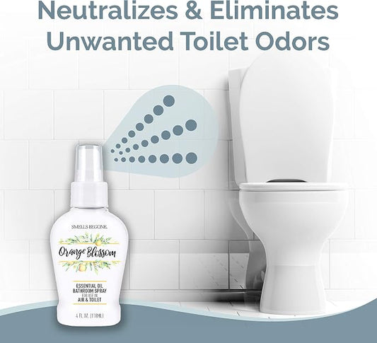 SMELLS BEGONE 4 oz Essential Oil Air Freshener Bathroom Spray - Image 2