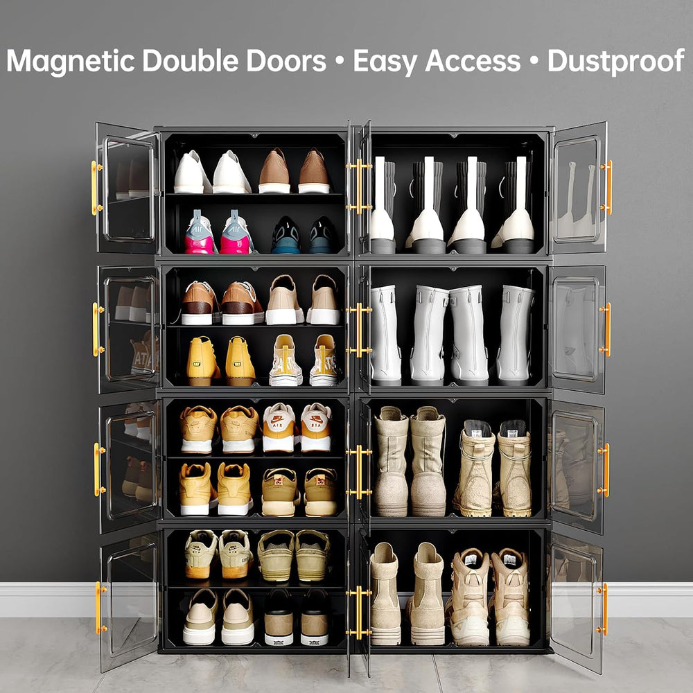 MAGINELS Expandable Shoe Rack Cabinet with Door