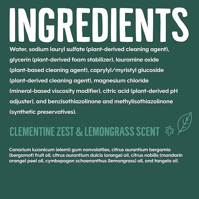 Seventh Generation Dish Liquid Soap Clementine Zest Lemongrass Pack of 6 - Image 15