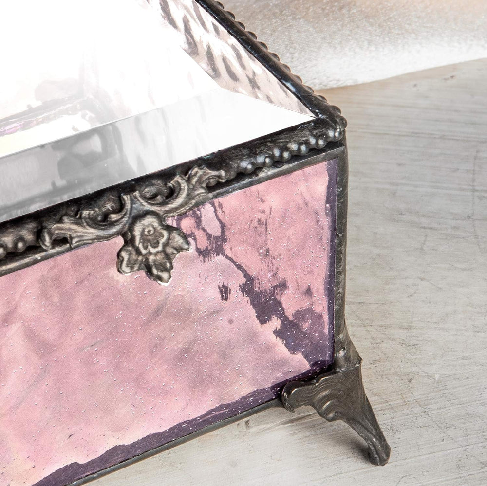 Personalized First Communion Gift Keepsake Box for Girl Stained Glass Engrave...