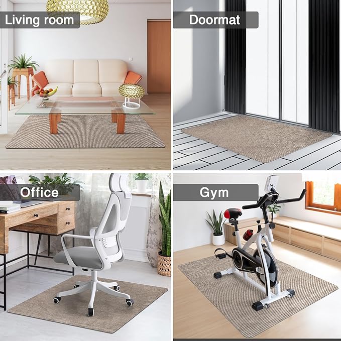 Placoot Desk Chair Mat for Hardwood Floor Corduroy Surface 1/6" Thick 55"x35" - Image 6