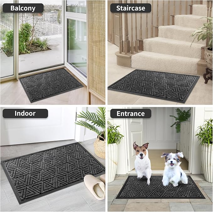 Yimobra Large Door Mat 36x24, All-Weather Waterproof Non-Slip Welcome Matt - Image 9