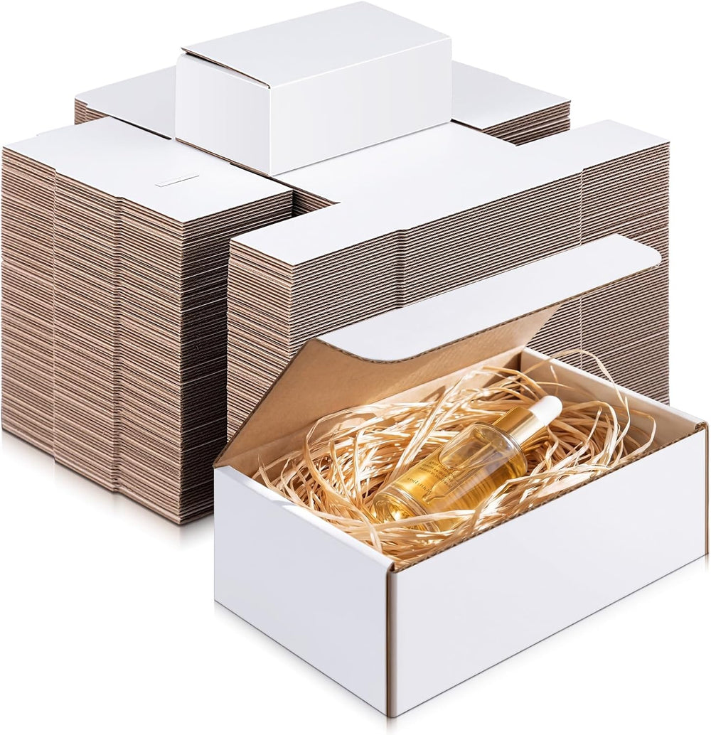 100 Pack Small Corrugated Shipping Boxes 5 x 3 x 2 Inches, Durable Easy Fold ...