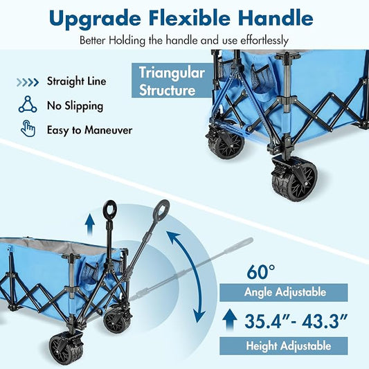 VILLEY Extended Collapsible Foldable Wagon - Image 2