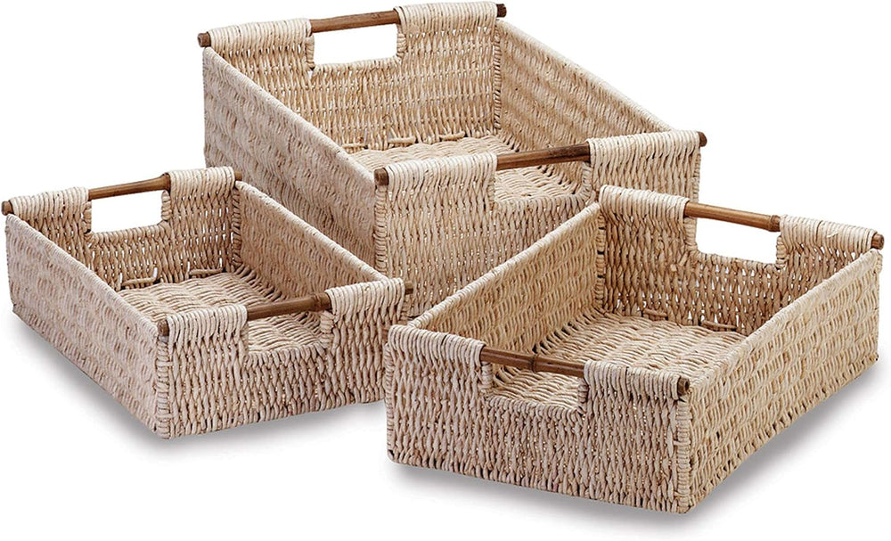 Zingz & Thingz Surf's Up Collection 3-Piece Nesting Baskets Storage S...
