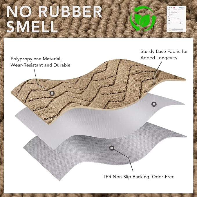 hicorfe Front Door Mat Outside Entrance, Stain and Fade Resistant, Non Slip - Image 8