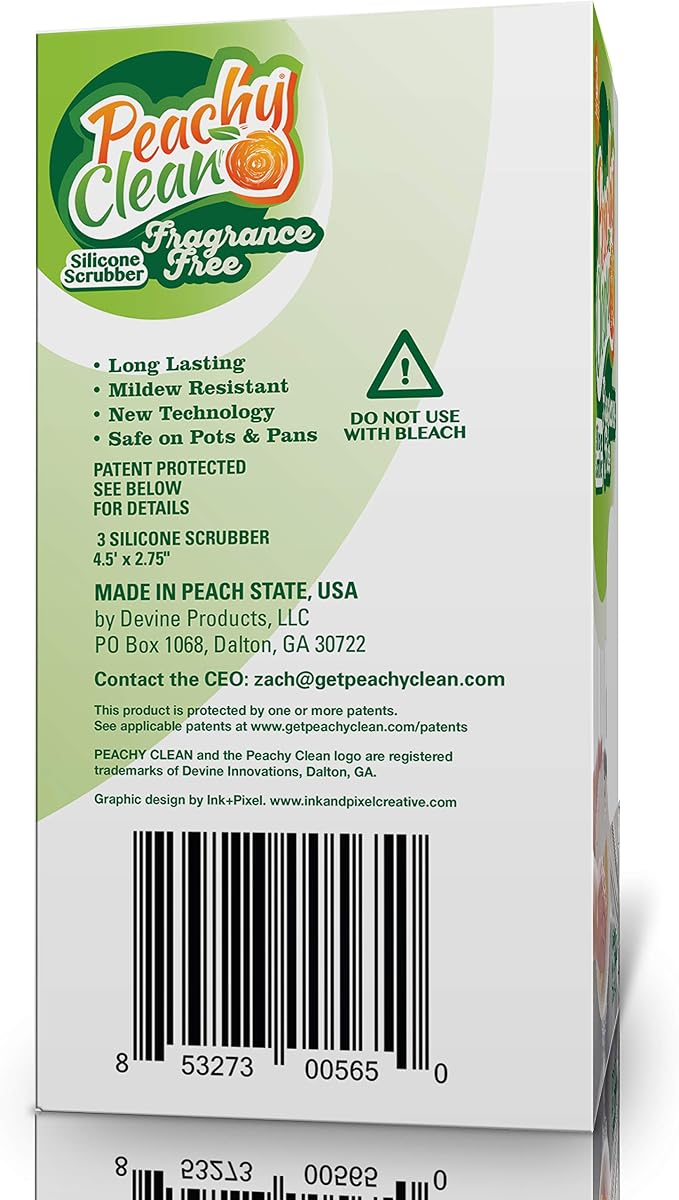Peachy Clean Kitchen Scrubber Fragrance Free 3pk - Image 6