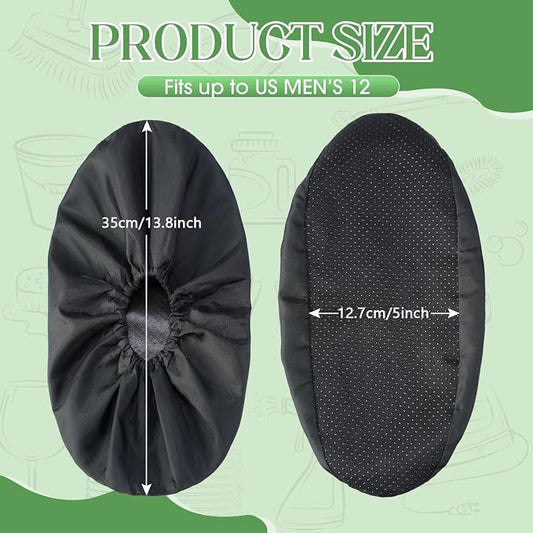 Frienda 8 Pairs Non Slip Reusable Shoe Covers Waterproof Boot Covers - Image 2