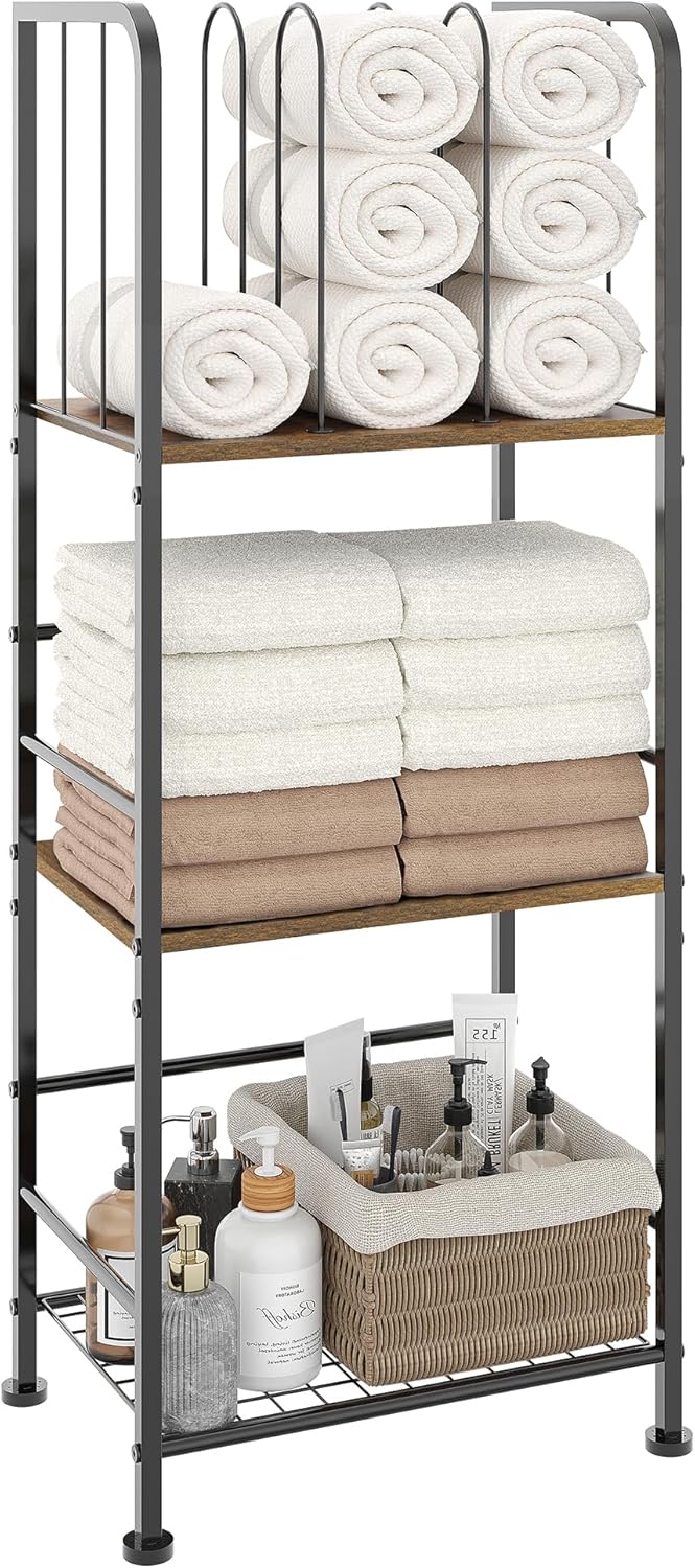 3-Tier Freestanding Towel Racks for Bathroom, Towel Rack Stand