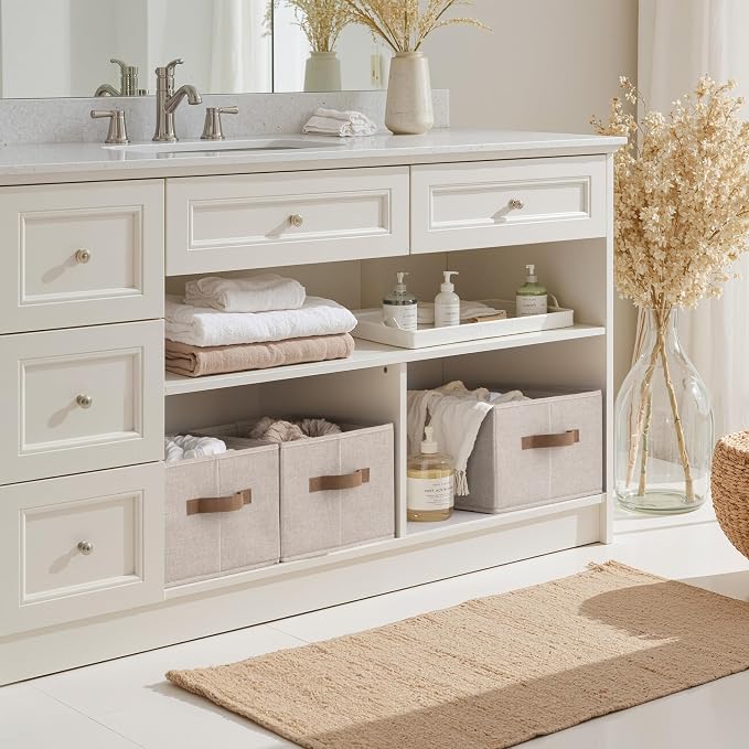 StorageWorks Storage Baskets for Shelves, Foldable Fabric Closet Storage Bins - Image 7