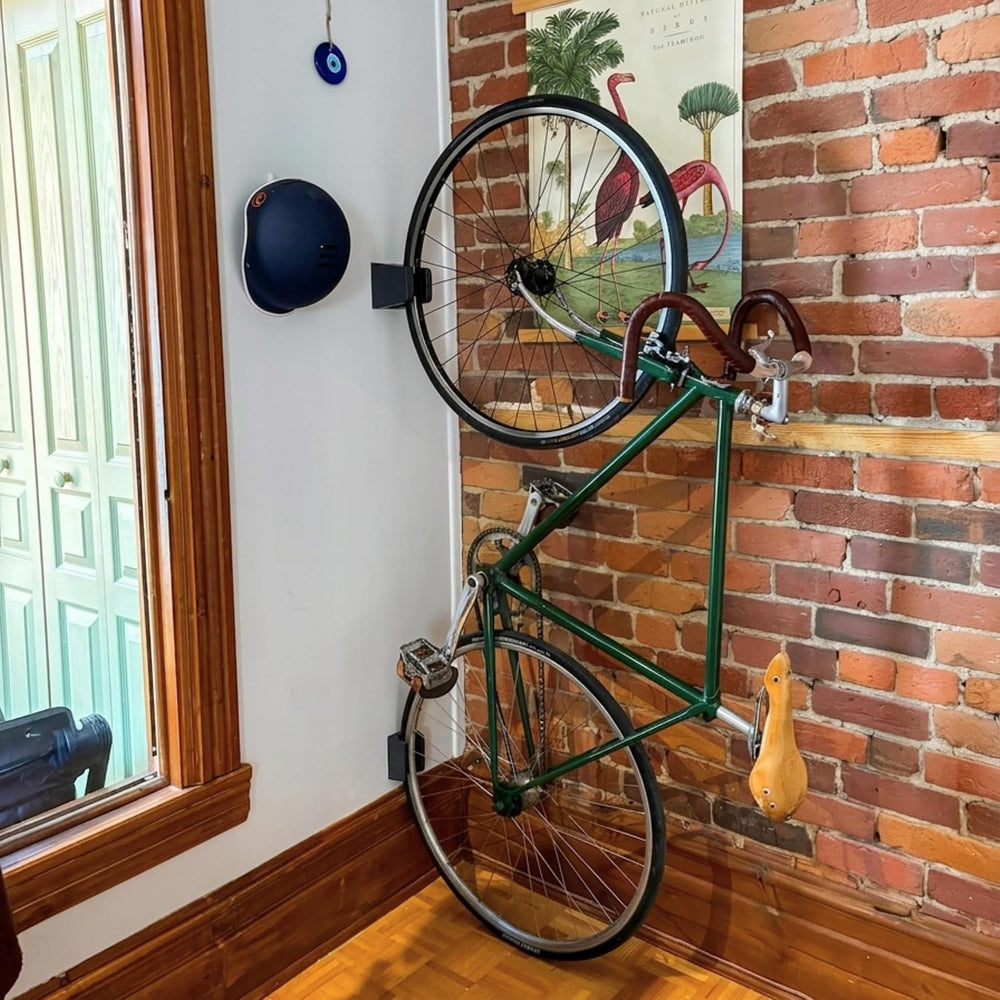 Bike Wall Mount Rack for Road & Hybrid Bikes – Vertical Bike Storage