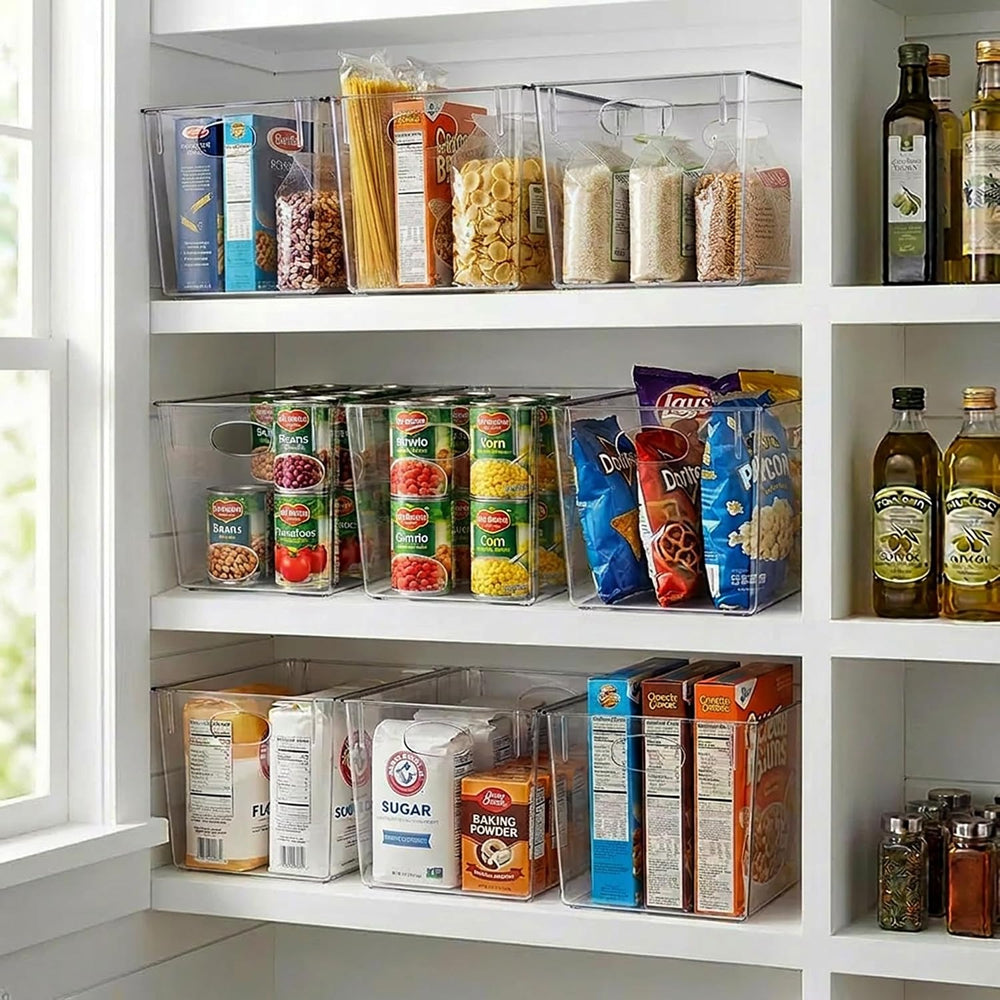 Sorbus Clear Storage Bins for Cube Shelves & Closets (Extra Large, 4 Pack)