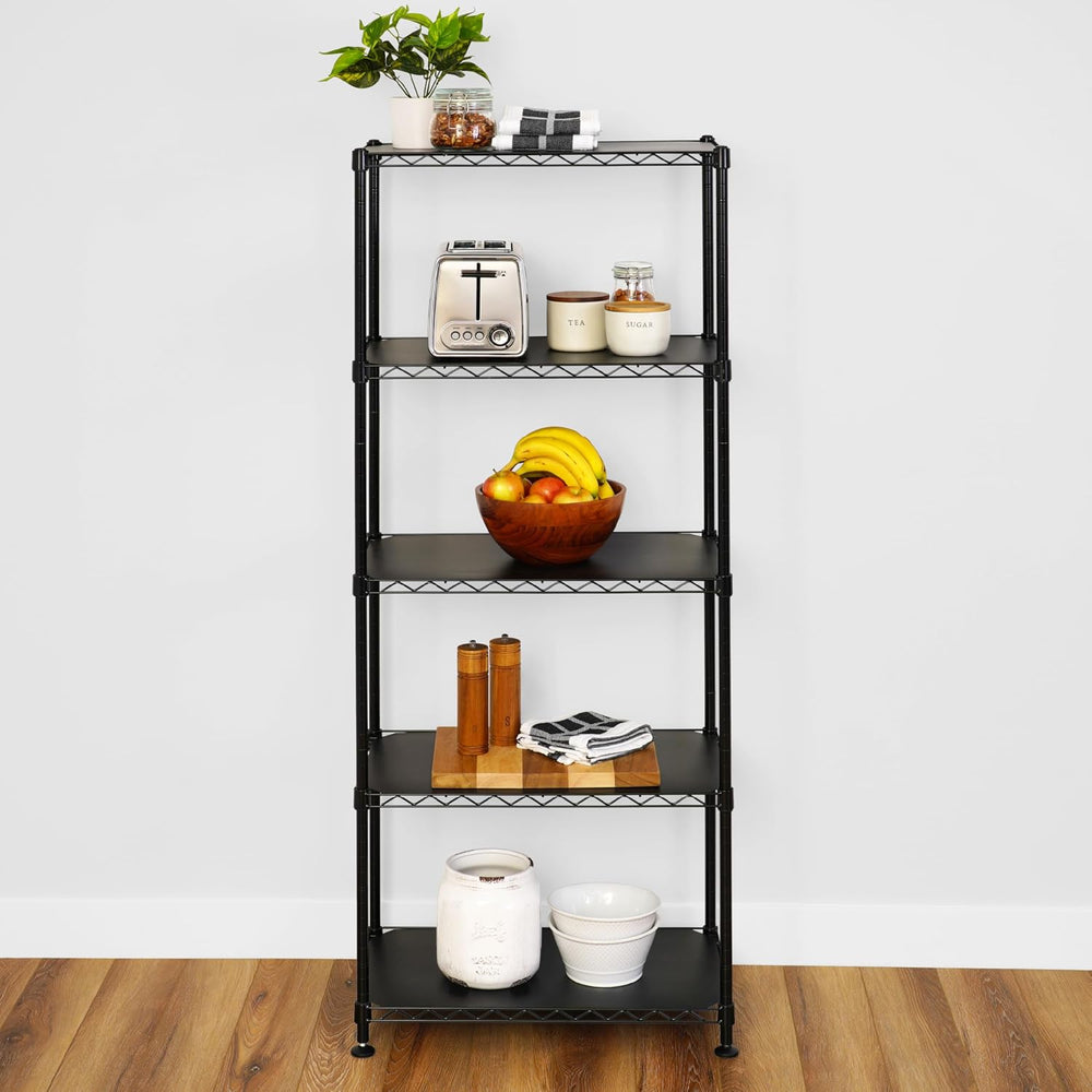 SafeRacks NSF 5-Tier Heavy Duty Steel Wire Shelves (24"x14"x60")