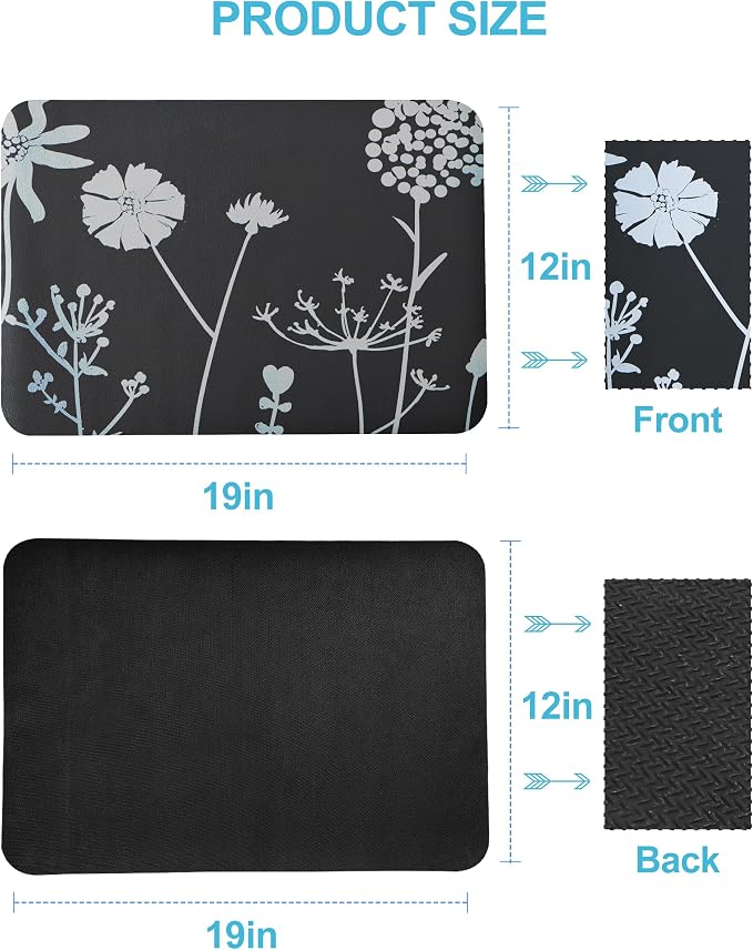 Dish Drying Mat for Kitchen Counter, Hide Stain Anti Absorbent for Kitchen - Image 7
