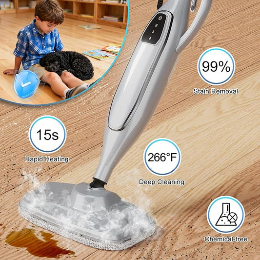 Steam Mop, 11-in-1 Powerful Handheld Steam Cleaner - Image 2