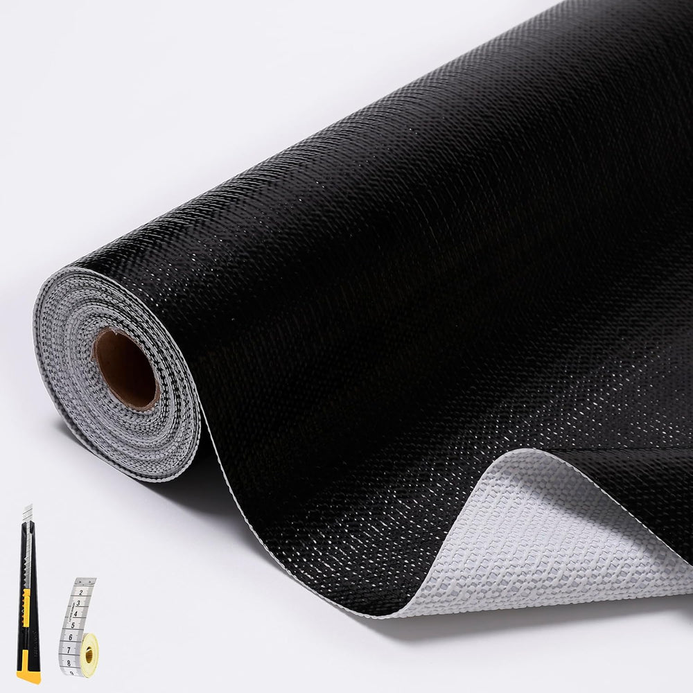 Black Drawer and Shelf Liners for Kitchen Cabinet,Non Slip Cabinet Liners for...