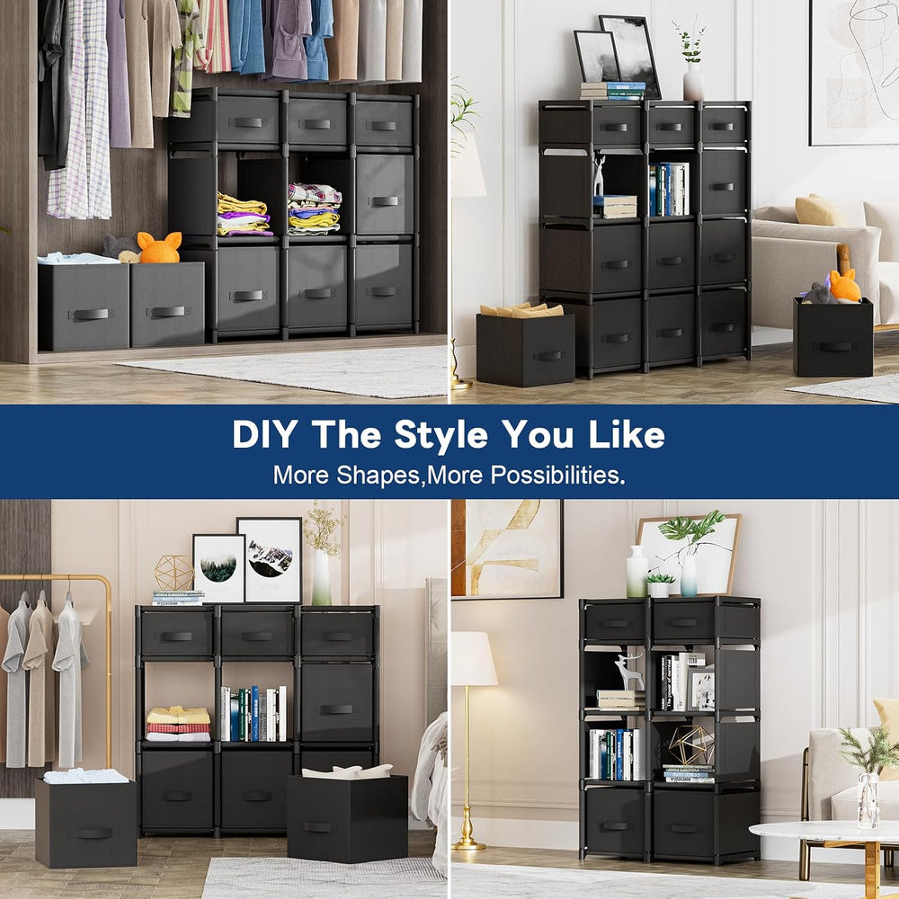 Mavivegue 9 Cube Storage Organizer, Closet Organizers and Storage, Cube Stora...