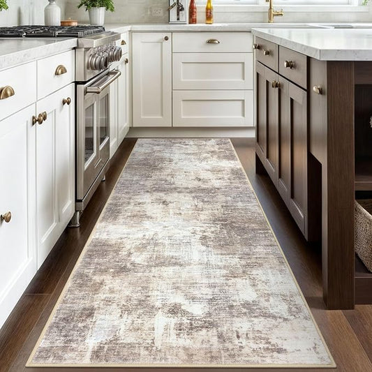 IOHOUZE Abstract Runner Rug 3x8 Ft Washable Runners - Image 2