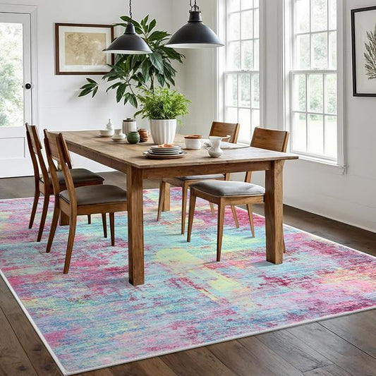 IOHOUZE Abstract Area Rugs 6x9 Ft Washable Rugs - Image 2