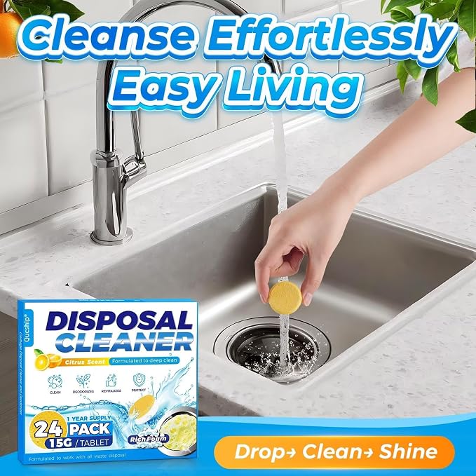 Qucship Powerful XXL Foaming Garbage Disposal Cleaner and Deodorizer Tablets - Image 7