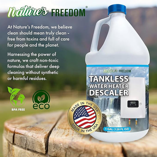 Nature's Freedom Tankless Water Heater Flush Descaler, Gallon – Professional - Image 2