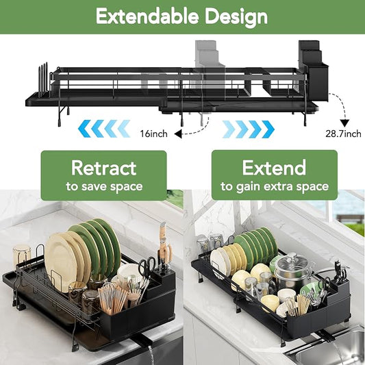 ROTTOGOON Expandable Dish Drying Rack - Image 2