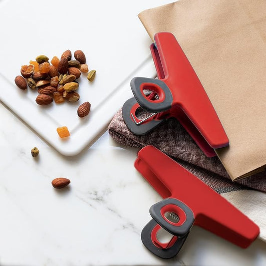 COOK WITH COLOR Wide Heavy Duty Chip Clips, Large Bag Clips - Image 2
