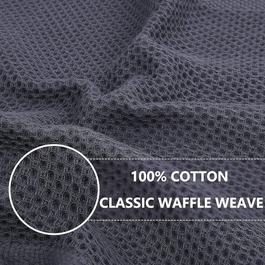 Homaxy 100% Cotton Waffle Weave Kitchen Dish Towels, Ultra Soft Absorbent Quick - Image 2