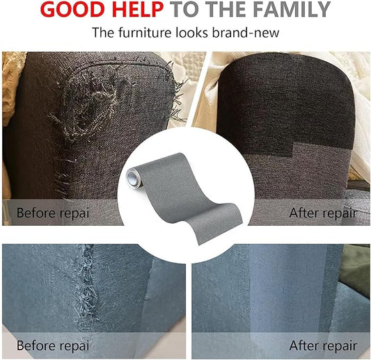 Fabric Repair Patches, Linen Repair Tape Self-Adhesive Fabric Patches Durable - Image 2