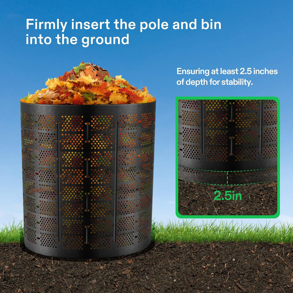 VIVOSUN 300 Gallon Outdoor Compost Bin, Expandable Composter, Easy to Setup &...