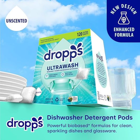 Dropps UltraWash Dishwasher Pods, Unscented - Image 2