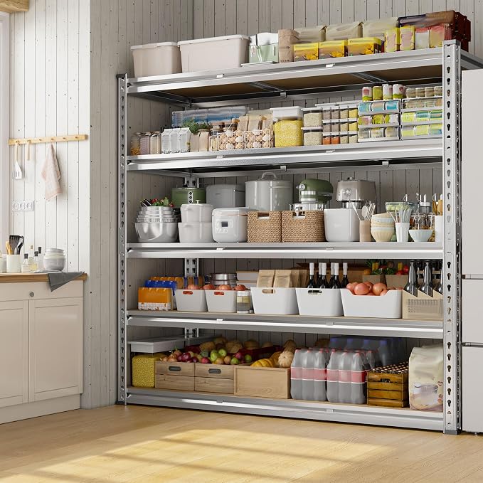 REIBII Garage Shelving, 5 Tier Storage Shelves Load 3000LBS, Adjustable Garage - Image 8