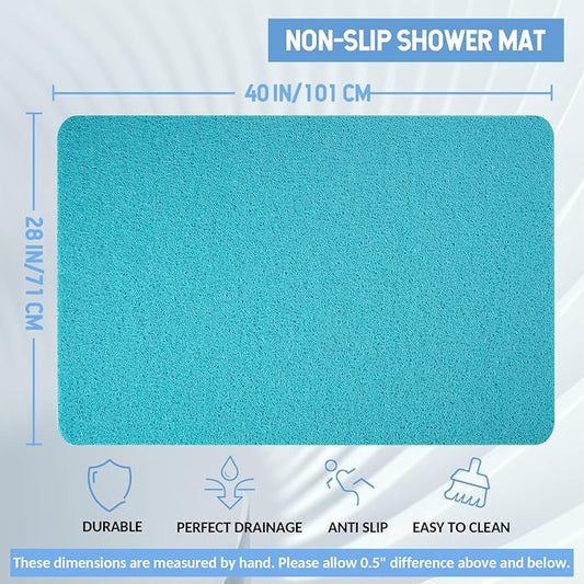 Non-Slip Bathtub Mat, Anti Slip Shower Mat, Fast Drying Bathtub Mats, Foot - Image 2