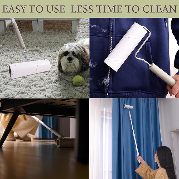 Large Lint Rollers for Pet Hair Extra Sticky, Cat Dog Hair Remover Laundry - Image 6