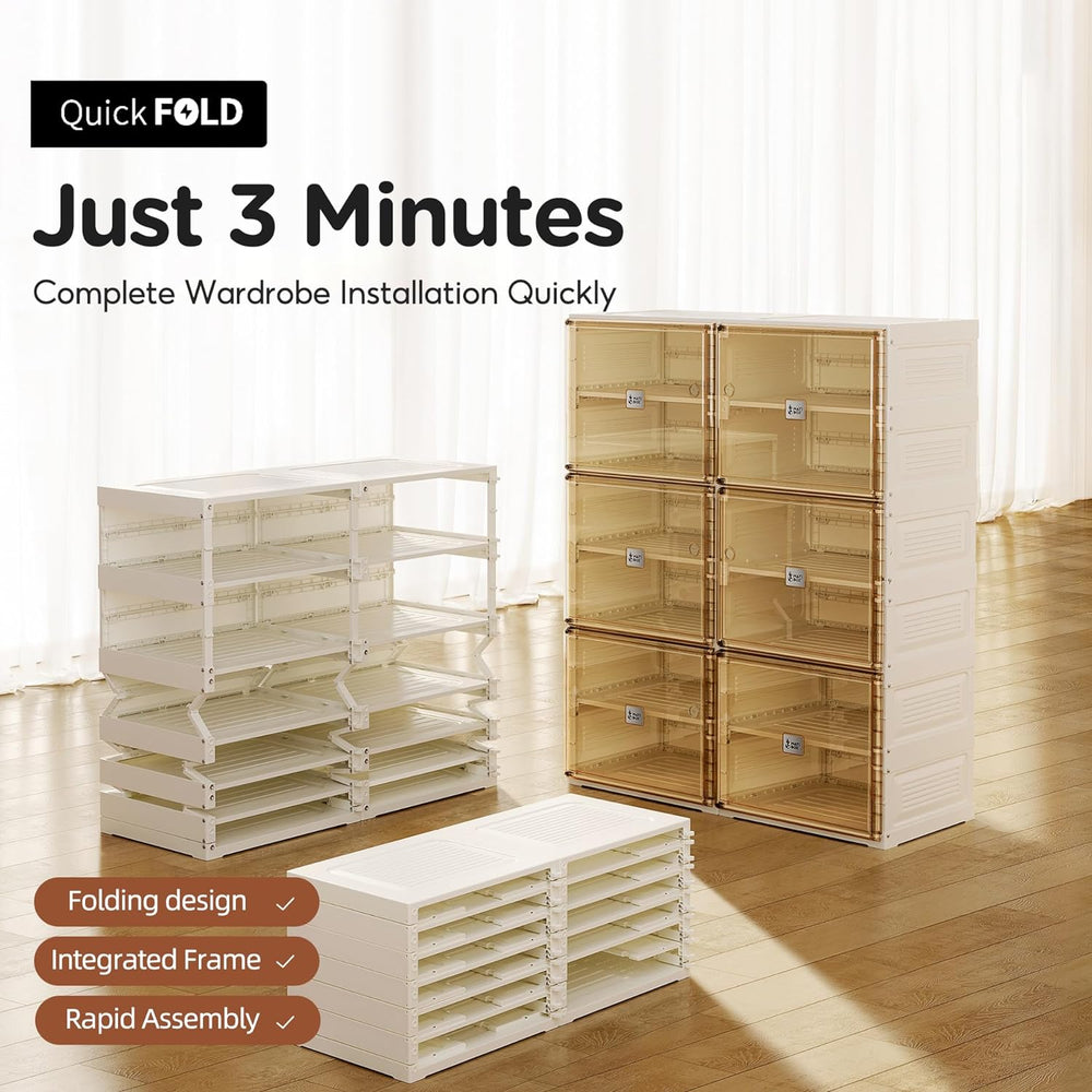 ANTBOX Portable Shoe Rack Organizer for Closet Entryway, Stackable Sneaker St...