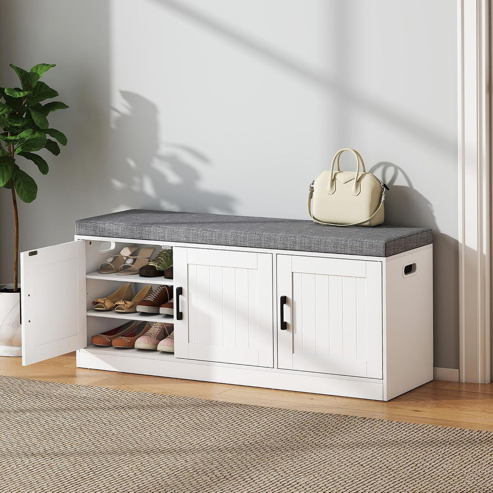 Turosur Shoe Storage Bench for Entryway with Padded Seat