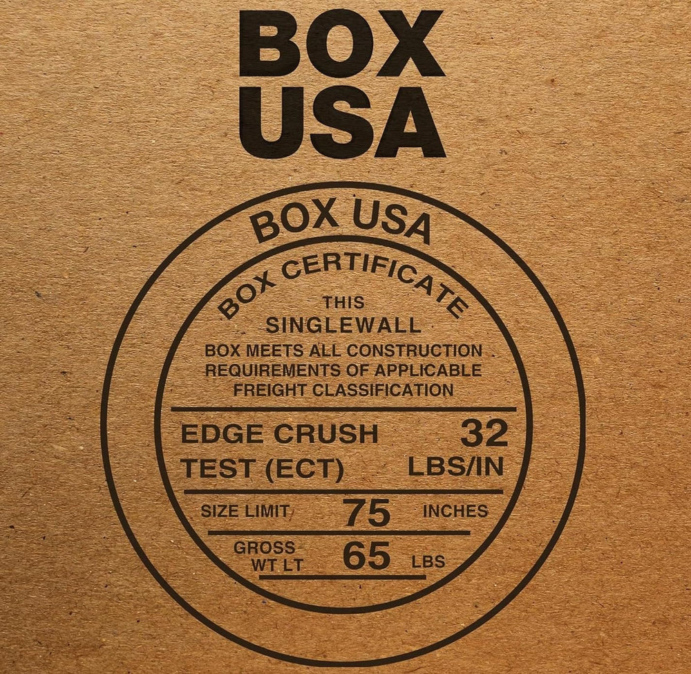 BOX USA Medium Boxes Holds 65 lbs, 17.25x11.25x6, 25-Pack