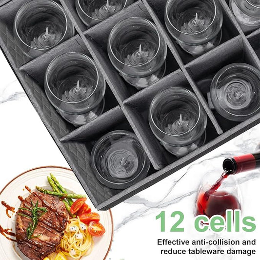 Wine Glass Sorage Box, Stemware Storage Cases - Image 2