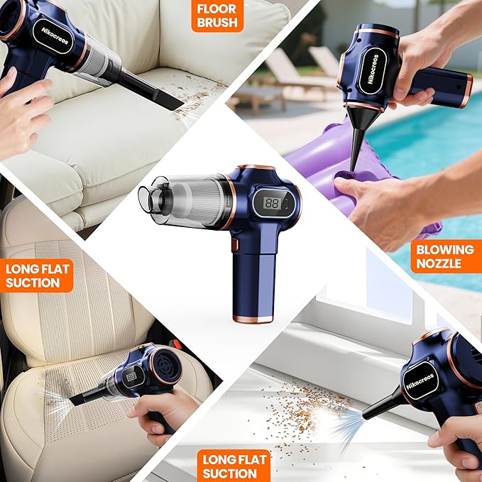Portable Car Vacuum Cordless Mini Handheld Vacuums Cleaner Rechargeable - Image 7