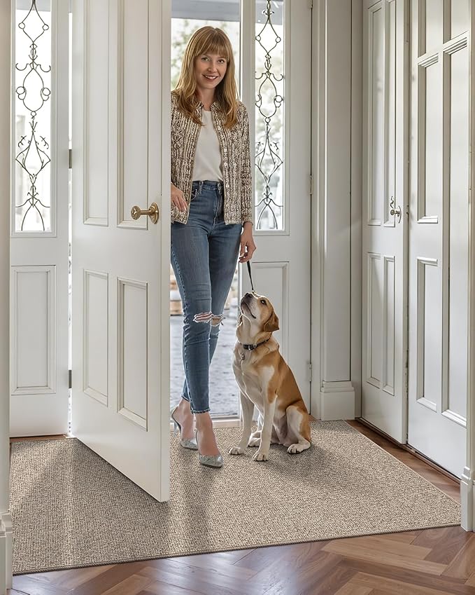 LUMI Indoor Door Mat 36"x56", Ultra Thin Low Profile Non-Slip Doormat - Image 9