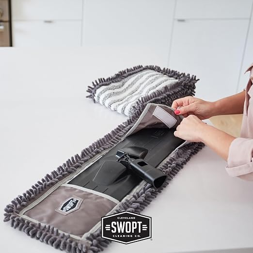 SWOPT 24” Microfiber Dust Mop Refill – Microfiber Cleaning Pads - Image 11