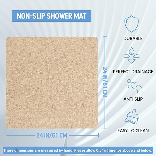 Non Slip Shower Mat, Anti Slip Bath Mat, Quick Drying Bath Tub Mats, Foot - Image 2