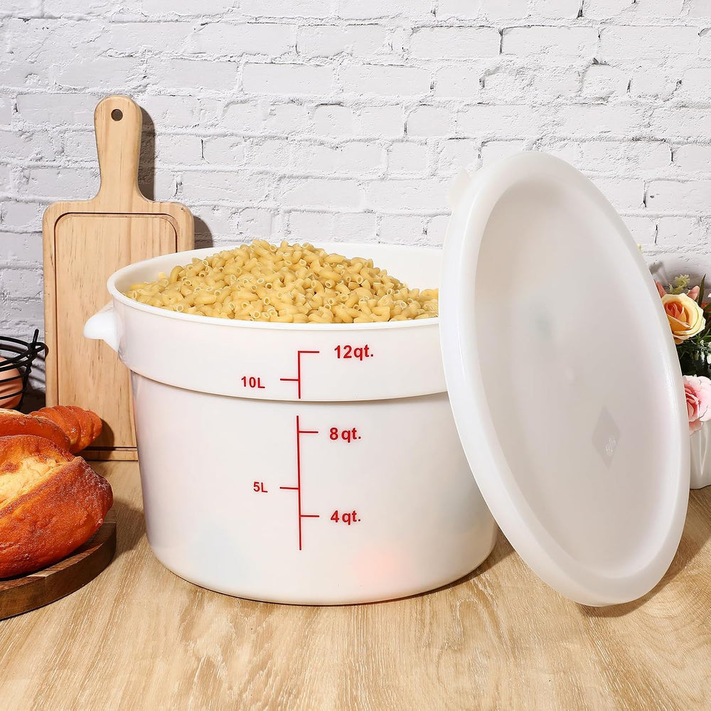 Hushee 4 Pcs Commercial Food Storage Containers