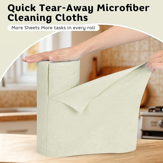 Matthew Microfiber Cleaning Cloth Roll 72Pack Reusable Paper Towels&Washable - Image 2