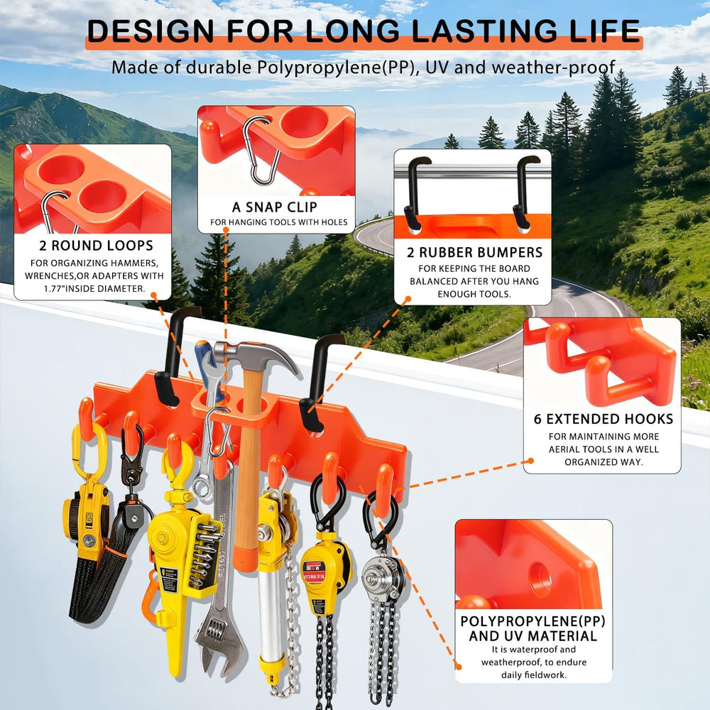 Lineman Tool Board, Bucket Truck Hook Organizer, Bucket Truck Accessories for...