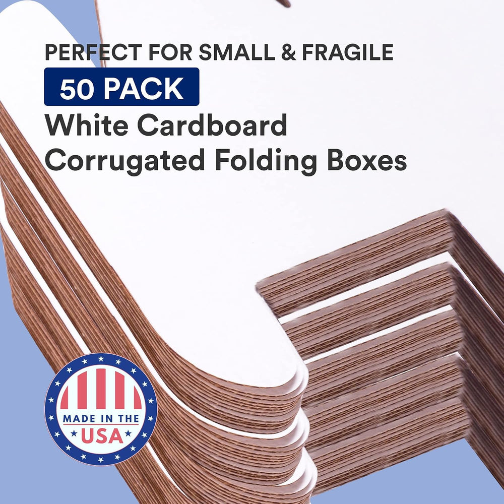 BOX USA Small Shipping Boxes 19"L x 12"W x 2.5"H, 50-Pack | Fo...