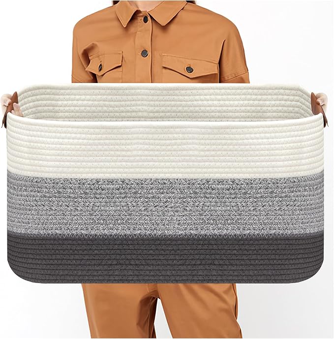 Large Collapsible Laundry Basket, Clothes Hamper - Image 8