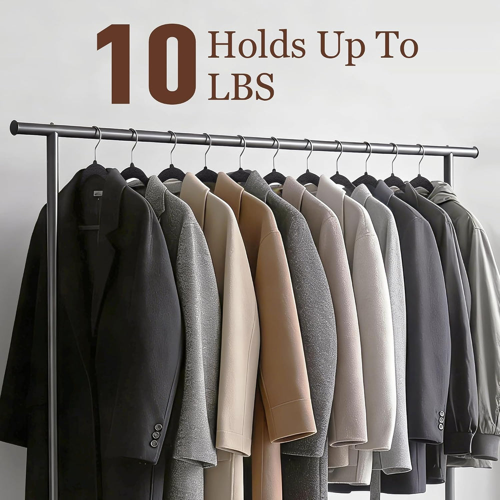 Velvet Hangers 200 Pack, 17.5" Non-Slip Clothes Hangers, Black